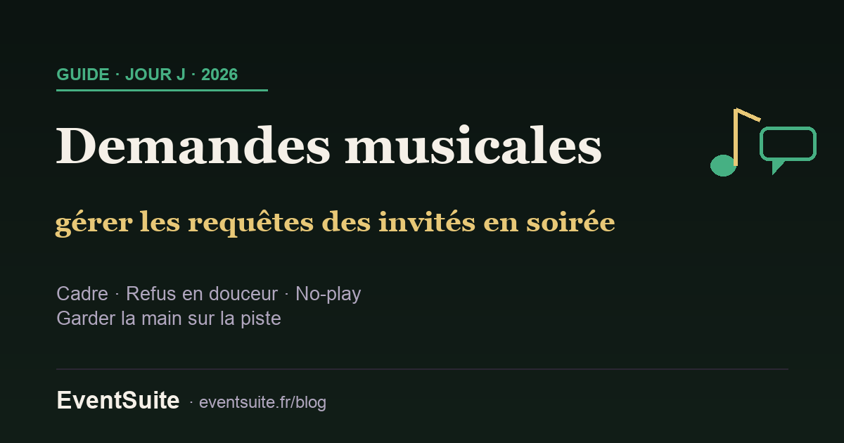 Gérer les demandes musicales des invités : garder la main sur la piste