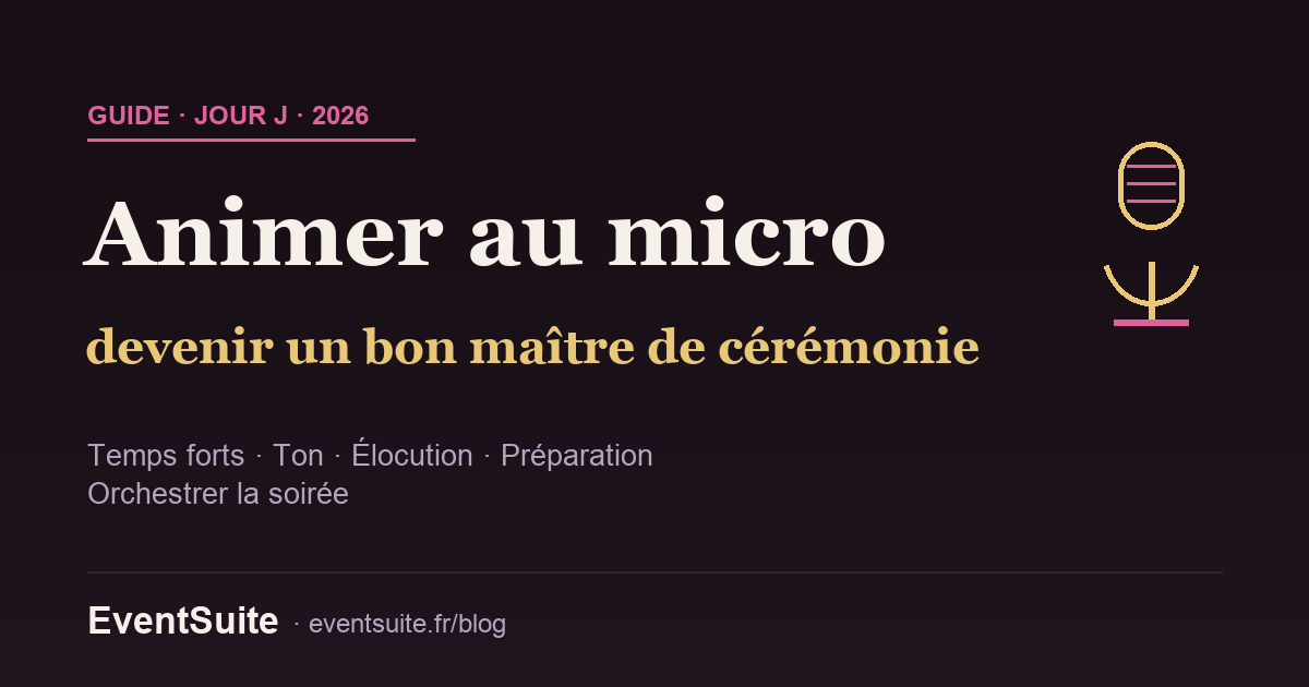 Animer au micro : le DJ dans son rôle de maître de cérémonie