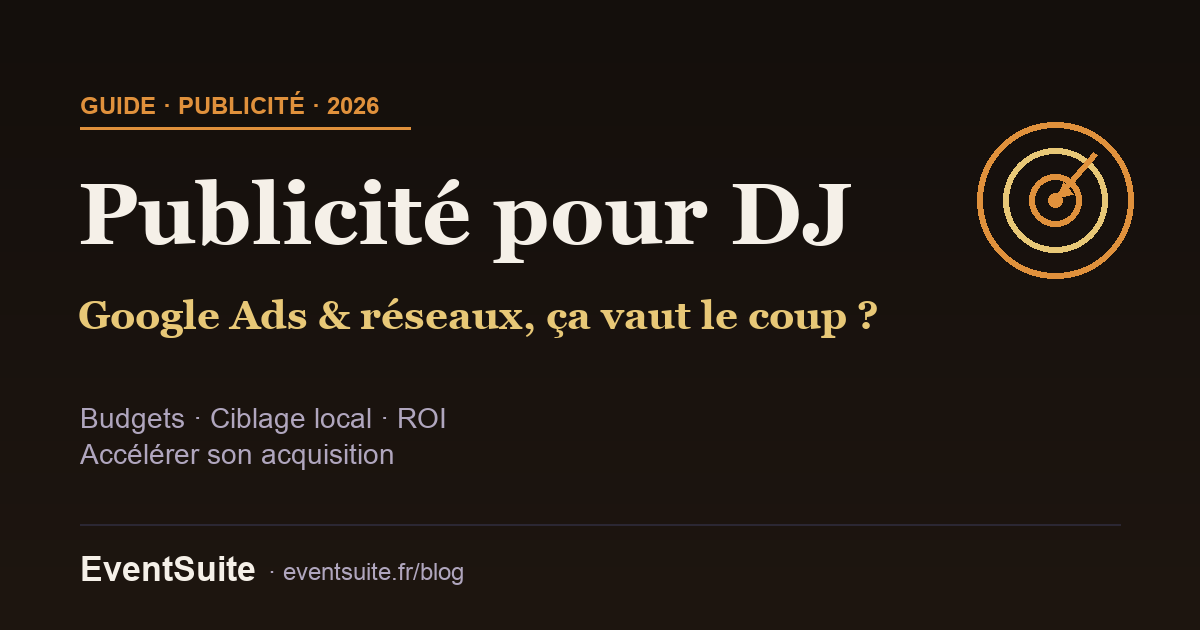Publicité pour DJ : Google Ads et réseaux sociaux avec ciblage local